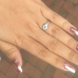 Pandora “Sparkling love knot ring” Sterling silver